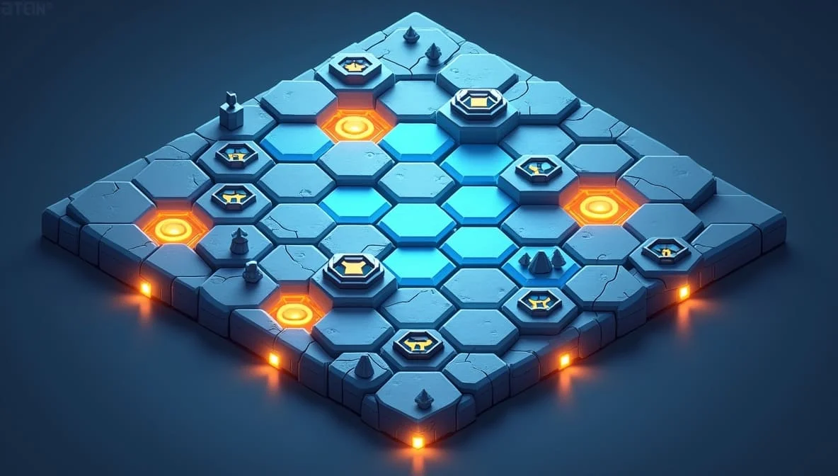 Plateau de jeu principal HexaForge